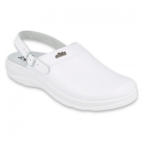 White leather slippers Befado