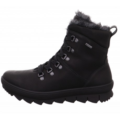 Women's Winter lace up low boots (with zipper) Legero 2-000530-0100 Gore-tex