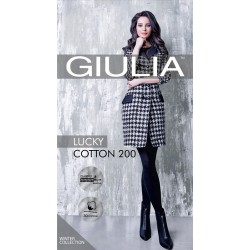 Колготки теплые женские из хлопка Giulia LUCKY COTTON 200