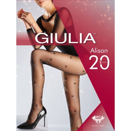 Giulia Strumpfhose mit Muster Alison 20 DEN