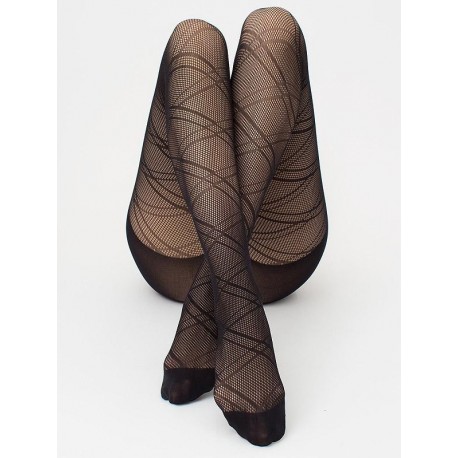 Giulia 40 DEN Strumpfhose mit Muster Fashion Net