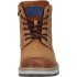 Men's autumn low boots with little warming Manitu 660497 braun