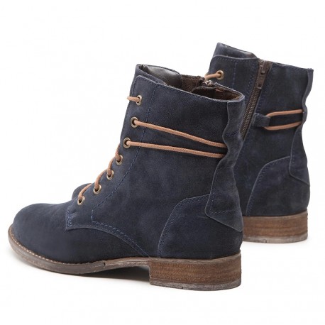 Autumn lace up low boots (with zipper) Josef Seibel 99670 ocean