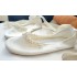 Made to order - handmade wedding ballet flats slippers Ivory silk