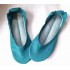 Made to order - handmade ballet flats slippers Turquoise