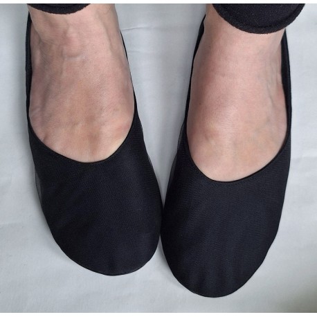 Made to order - handmade ballet flats slippers Black