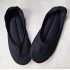 Made to order - handmade ballet flats slippers Black