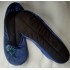 Made to order - handmade ballet flats slippers Dark Blue