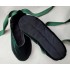 Made to order - handmade ballet flats slippers Hunter green velvet