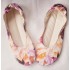 Made to order - handmade ballerinas slippers Light peonies