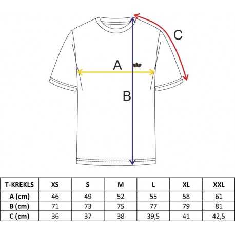 Langes Unisex-T-Shirt in Übergröße