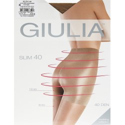 GIULIA колготки с подтягивающим шортикам SLIM 40 DEN