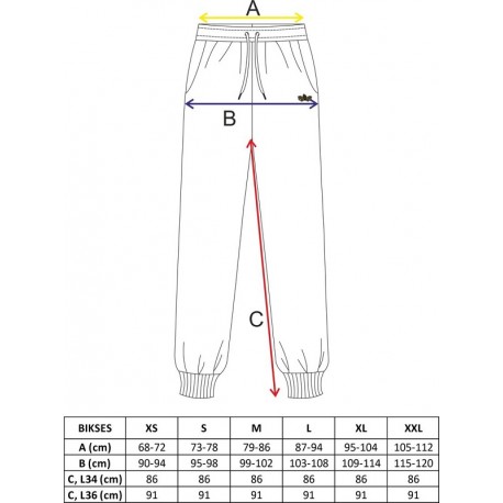 Unisex pitkät lenkkihousut L34 OV