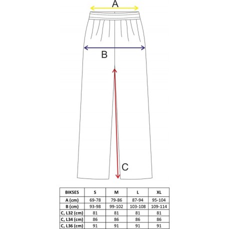 Lange Musselin-Damenhose L34 OV