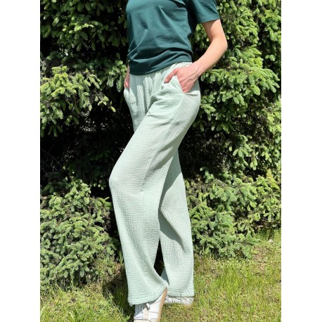 Long muslin women's pants L34 OV