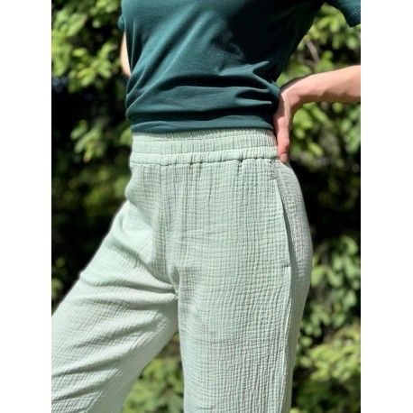 Long muslin women's pants L34 OV
