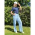 Lange Musselin-Damenhose L34 OV