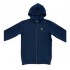 Long Unisex jacket with hood and extended sleeves