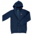 Long Unisex jacket with hood and extended sleeves