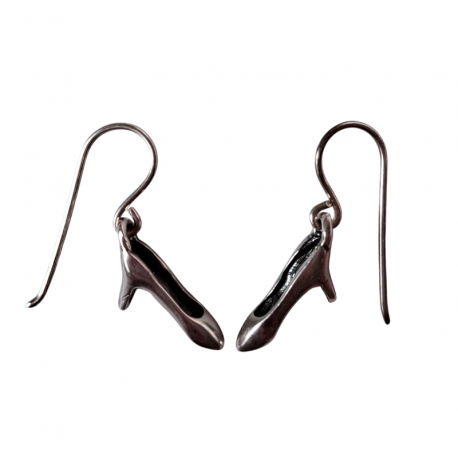 Silver earrings "shoes". Handmade. Silver earrings "shoes". Handmade.
