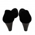 Women's high heel black suede shoes Vitas Laiks T-88