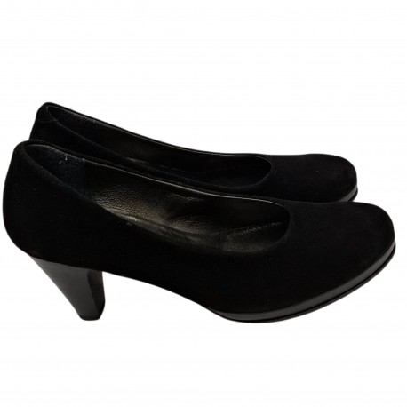 Women's high heel black suede shoes Vitas Laiks T-88 Women's high heel black suede shoes Vitas Laiks T-88