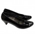 Women's high heel black patent leather shoes Vitas Laiks T-118