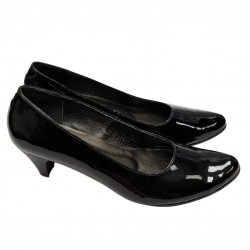 Schwarze Damenschuhe aus Wildleder mit hohen Absätzen Vitas Laiks T-88