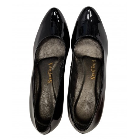 Schwarze Damenschuhe aus Wildleder mit hohen Absätzen Vitas Laiks T-88