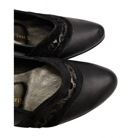 Black women's shoes Vitas Laiks T-97