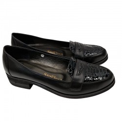 Svarte kvinners loafer sko Vitas Laiks T-120/4
