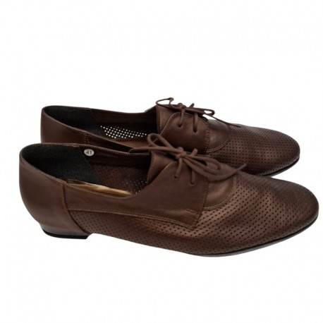 Klasikiniai Oxford batai moterims Vitas Laiks T-91 br Klasikiniai Oxford batai moterims Vitas Laiks T-91 br