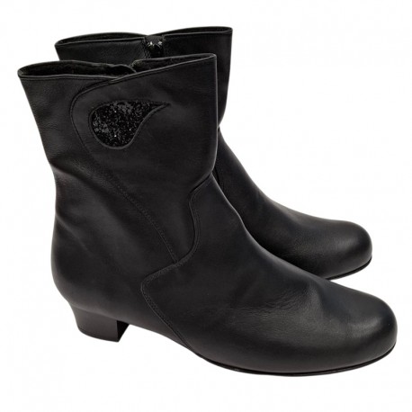 Schwarze Herbst-/Frühlingsstiefeletten Vitas Laiks B-977 Schwarze Herbst-/Frühlingsstiefeletten Vitas Laiks B-977