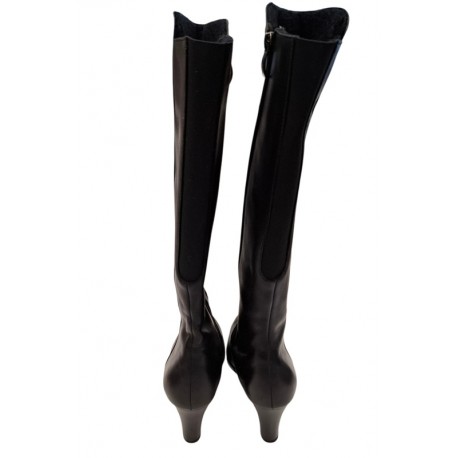 Schwarze Herbststiefel mit hohen Absätzen Vitas Laiks S-700