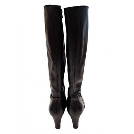 Schwarze Winterstiefel mit hohen Absätzen Vitas Laiks S-111