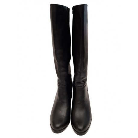 Schwarze Winterstiefel mit hohen Absätzen Vitas Laiks S-111