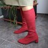Naiste sügisesed seemisnahast sokisaapad PieSanto 235275 cherry