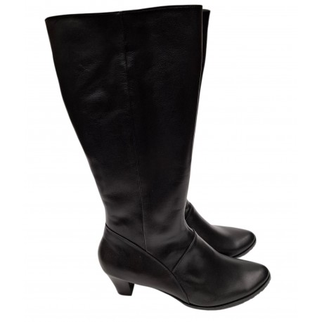 Women's wide calf autumn long boots with lining Vitas Laiks S-145 Women's wide calf autumn long boots with lining Vitas Laiks S-145