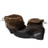 Wedge winter ankle boots with natural fur Vitas Laiks B-109