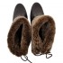 Wedge winter ankle boots with natural fur Vitas Laiks B-109