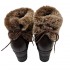 Wedge winter ankle boots with natural fur Vitas Laiks B-109
