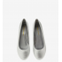 Classic ballet flats in soft silver. AM539