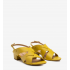 Švelniai geltonos sandalai. AM5568
