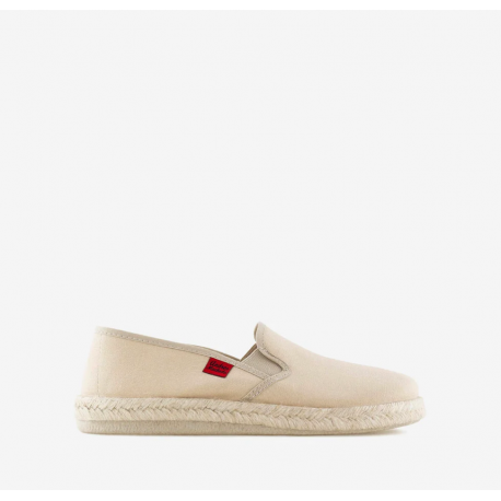 Ikoniske beige sneakers i tekstil med gummi- og jutesåle. AM500