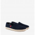 Iconic navy mesh sneakers with rubber and jute sole. AM500Rejillamarino
