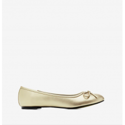 Klassische Ballerinas in weichem Goldton. TG104