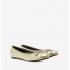 Klassische Ballerinas in weichem Goldton. TG104