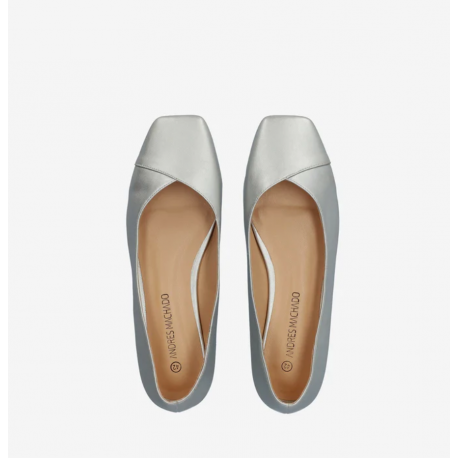 Ballerinas in zartem Silberton. AM5712