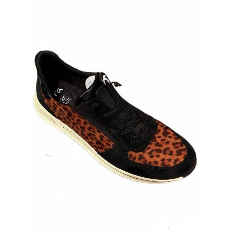 Fritidssko med leopardmønster for bredere fot 10H