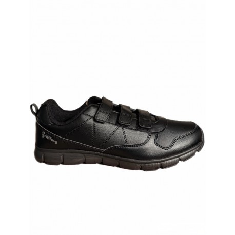 Schwarze Freizeit- / Aktivschuhe mit K-Weite 591222